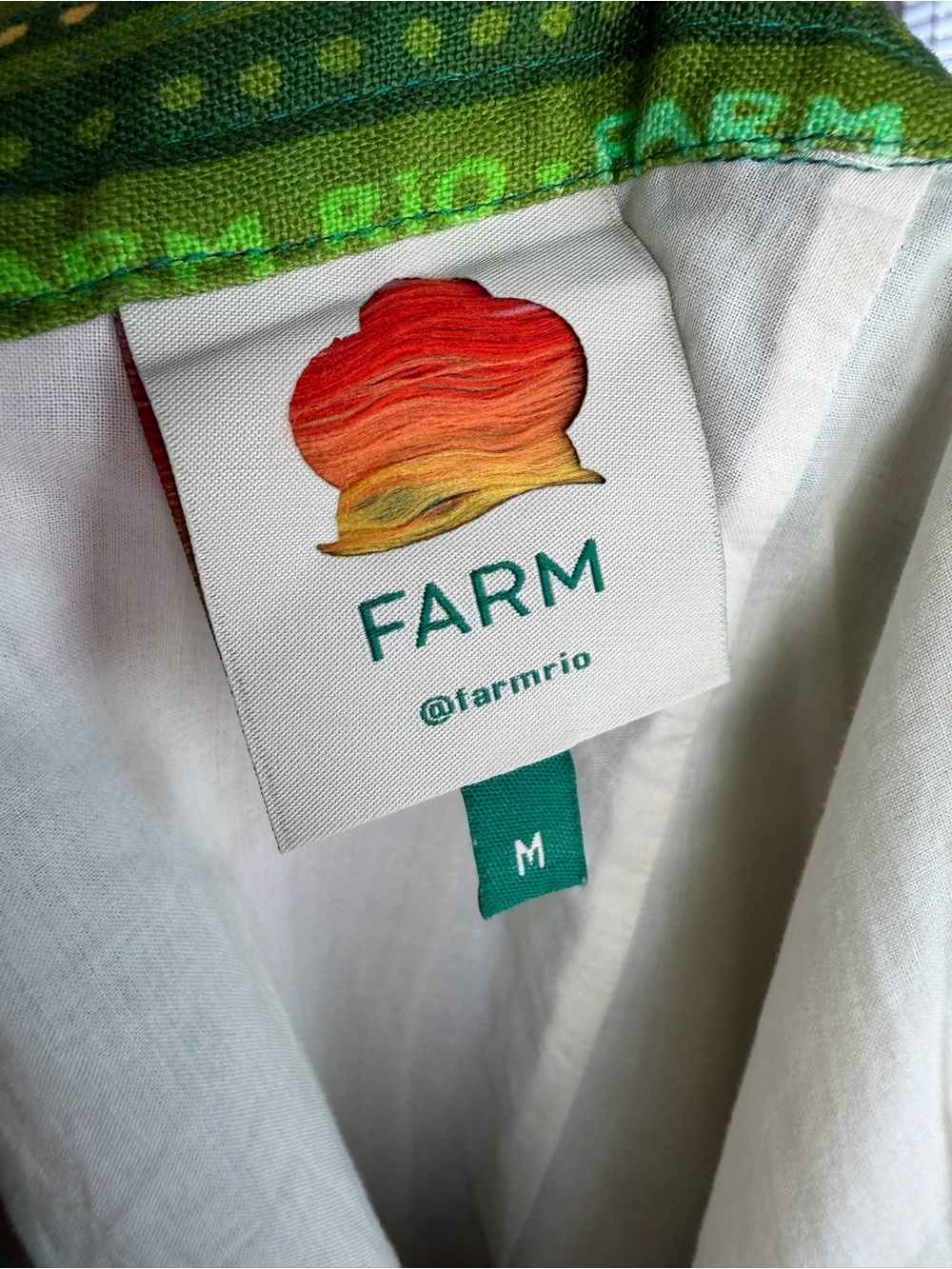 FARM Rio Fresh Forest Scarf Button-Down Mini Dress - Picture 4 of 5